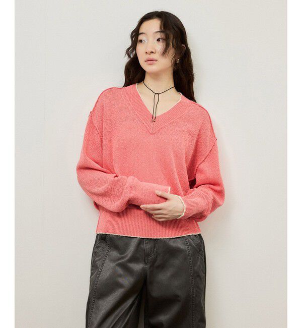 ADAM ET ROPE'「ペーパーヤーンプルオーバー」|ニット・セーター|