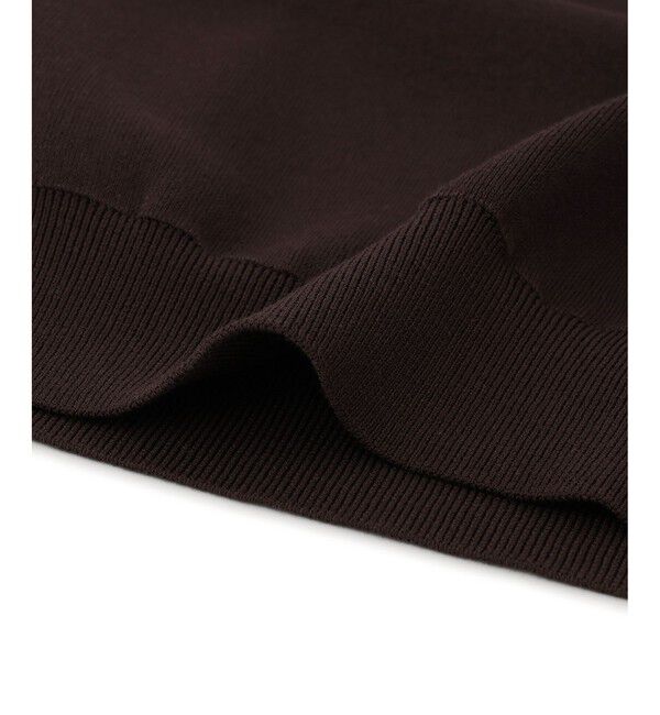 ADAM ET ROPE'「2WAYキーネックハーフスリーブニット/接触冷感」|ニット・セーター|