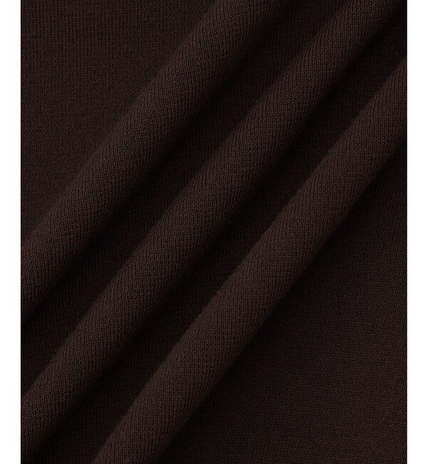 ADAM ET ROPE'「2WAYキーネックハーフスリーブニット/接触冷感」|ニット・セーター|