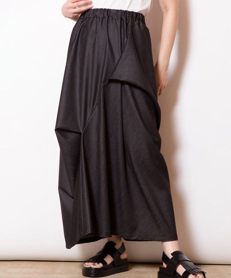  「タックドレープスカート」|スカート|BLACK