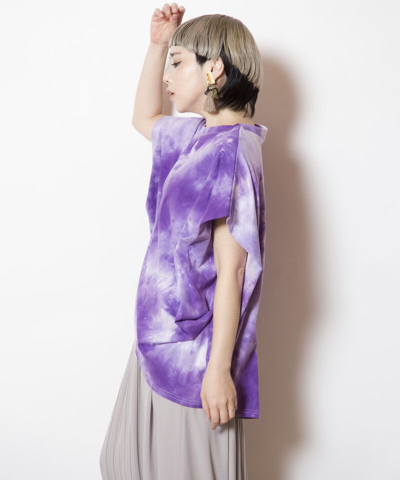  「タイダイサイドドレーププルオーバー」|Tシャツ・カットソー|
