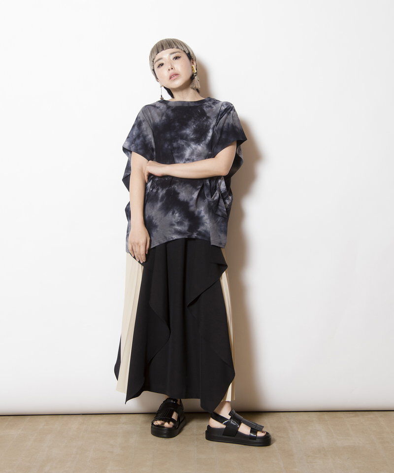 「タイダイサイドドレーププルオーバー」|Tシャツ・カットソー|