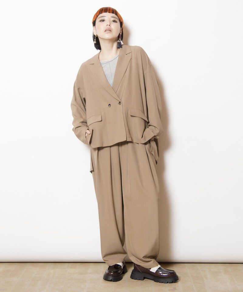  「タックパンツ」|スラックス|