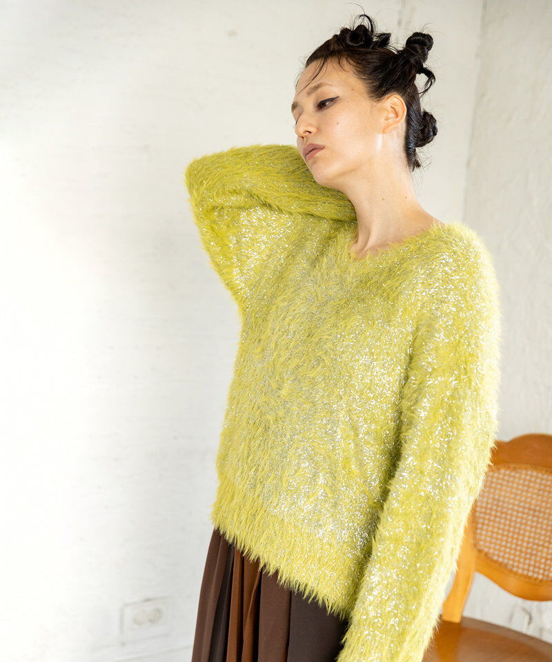  「シャギーニットプルオーバー」|ニット・セーター|