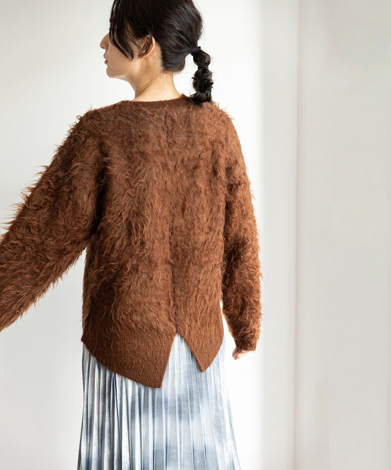  「リバーシブル起毛ニットプルオーバー」|ニット・セーター|