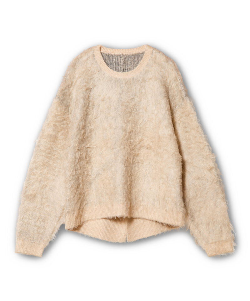  「リバーシブル起毛ニットプルオーバー」|ニット・セーター|