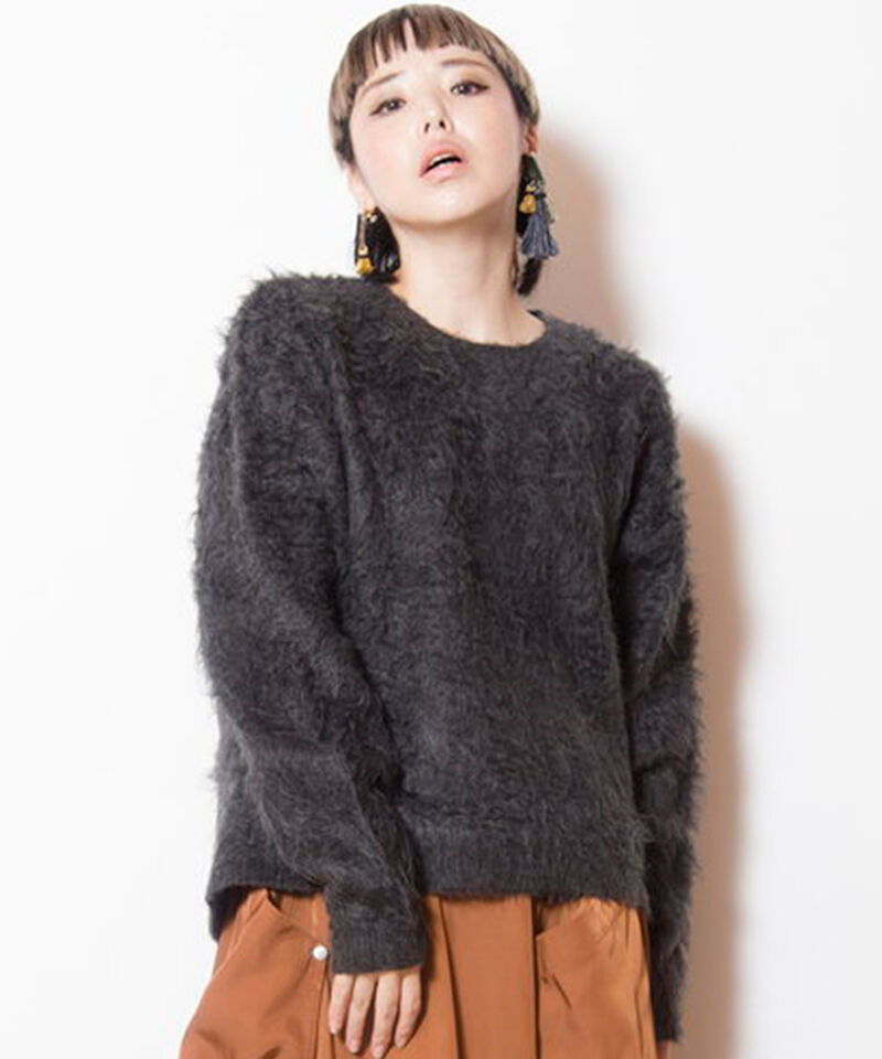  「リバーシブル起毛ニットプルオーバー」|ニット・セーター|CHARCOAL