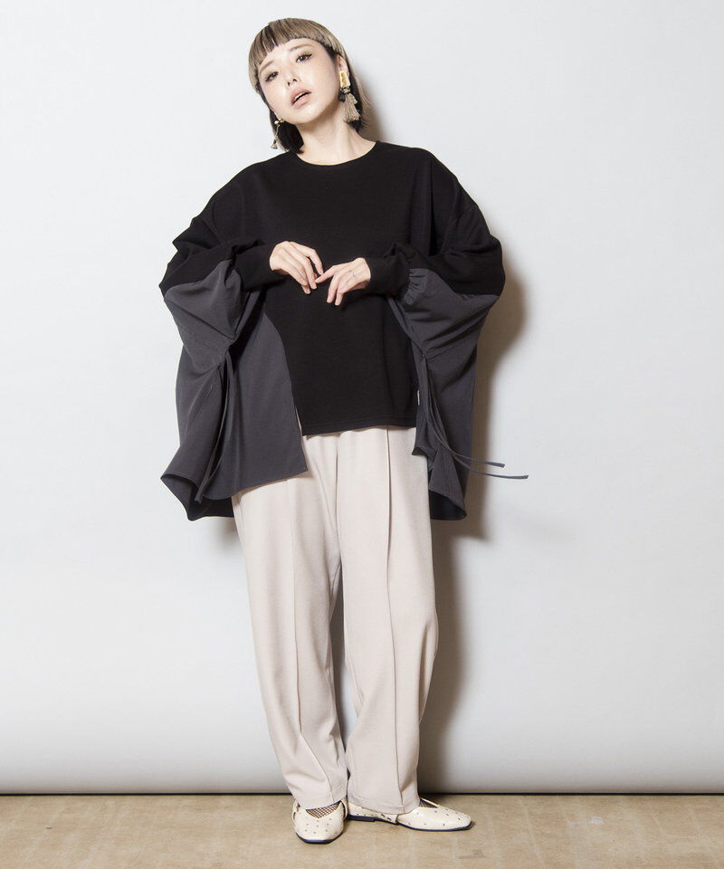  「サイドギャザープルオーバー」|Tシャツ・カットソー|