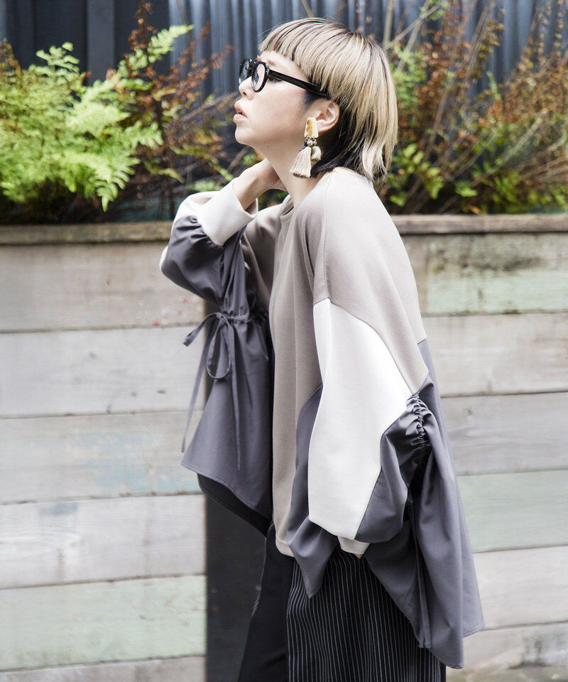  「サイドギャザープルオーバー」|Tシャツ・カットソー|