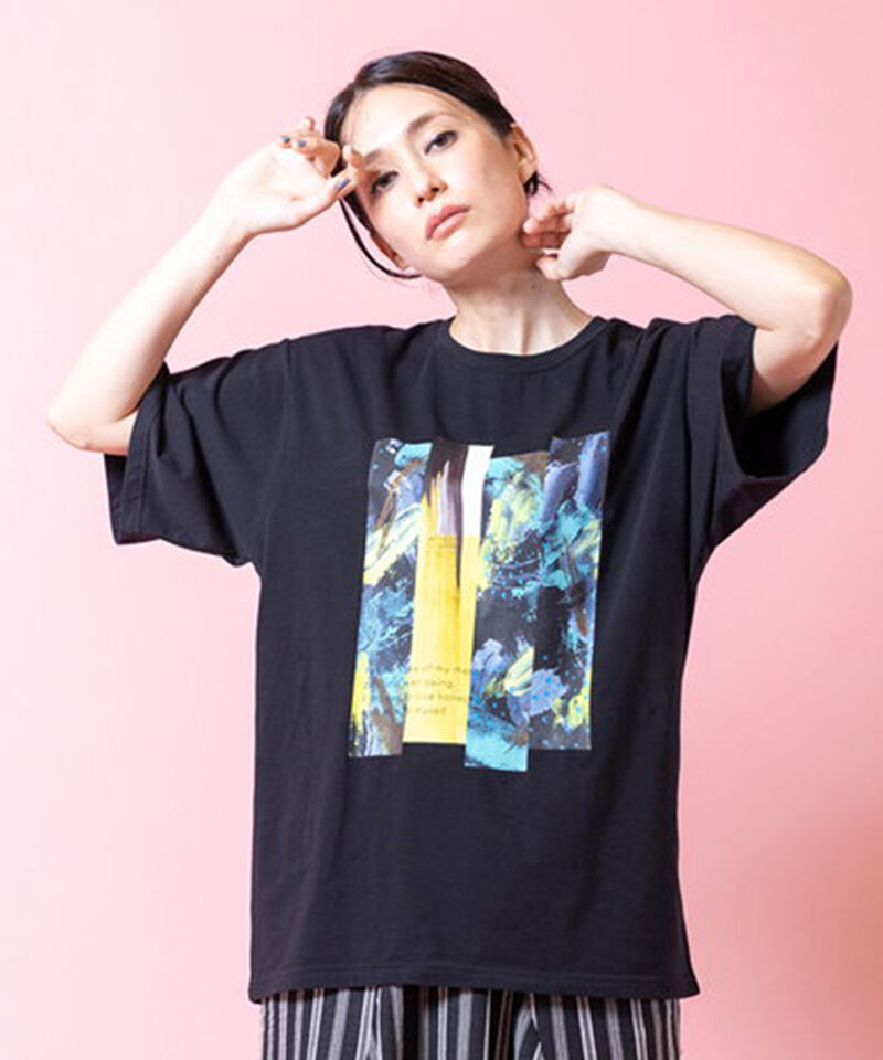  「プリントTシャツ」|Tシャツ・カットソー|BLACK