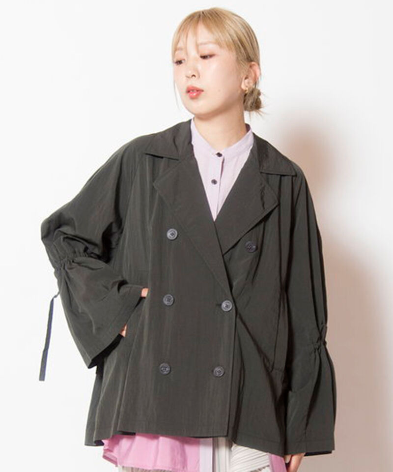  「ドロストショートトレンチコート」|トレンチコート|CHARCOAL