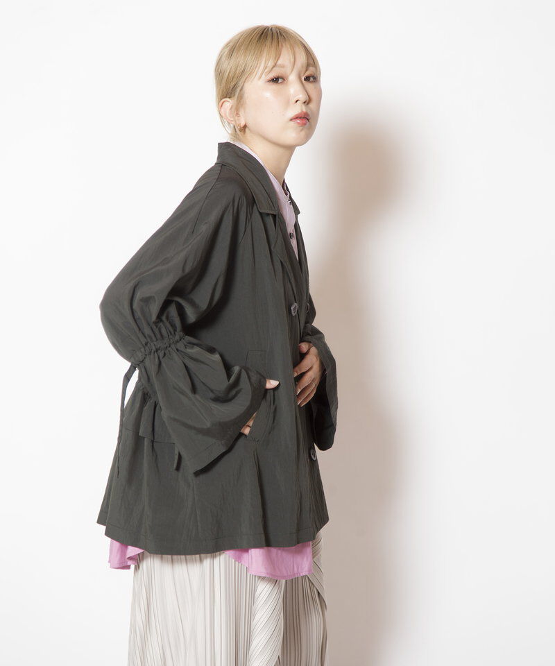  「ドロストショートトレンチコート」|トレンチコート|