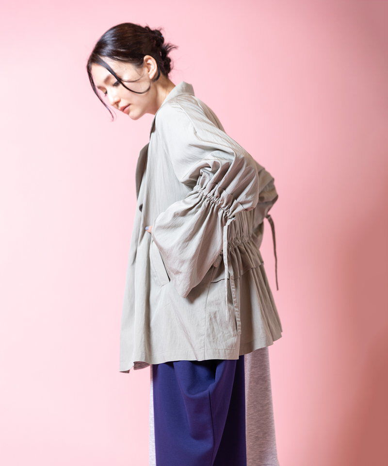  「ドロストショートトレンチコート」|トレンチコート|