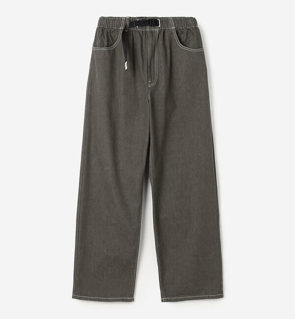 DANTON「DANTON | カラーデニム ベルトイージーパンツ MEN」|デニム|CHARCOAL
