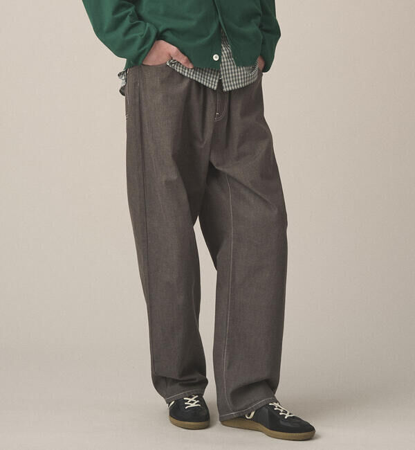 DANTON「DANTON | カラーデニム ベルトイージーパンツ MEN」|デニム|