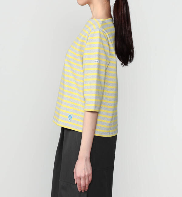 ORCIVAL「ORCIVAL | コットンロード ショートスリーブ ボートネックバスクシャツ WOMEN」|Tシャツ・カットソー|