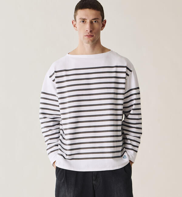 ORCIVAL「ORCIVAL | ラッセル ボートネック ワイドセーラーTシャツ MEN」|Tシャツ・カットソー|
