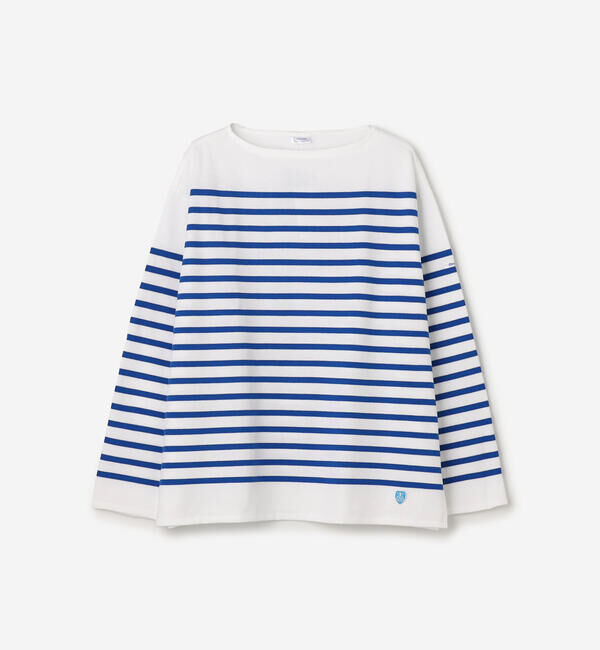 ORCIVAL「ORCIVAL | ラッセル ボートネック ワイドセーラーTシャツ MEN」|Tシャツ・カットソー|BLUE系1