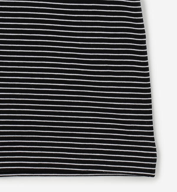 handvaerk「handvaerk | 60/2 クルーネック半袖Tシャツ STRIPE MEN」|Tシャツ・カットソー|