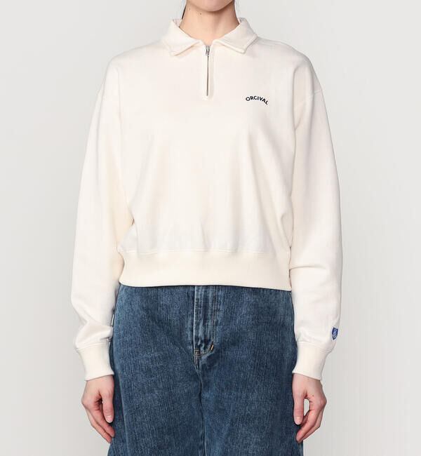 ORCIVAL「ORCIVAL | コットン裏毛 ハーフジッププルオーバー WOMEN」|スウェット・ジャージ|