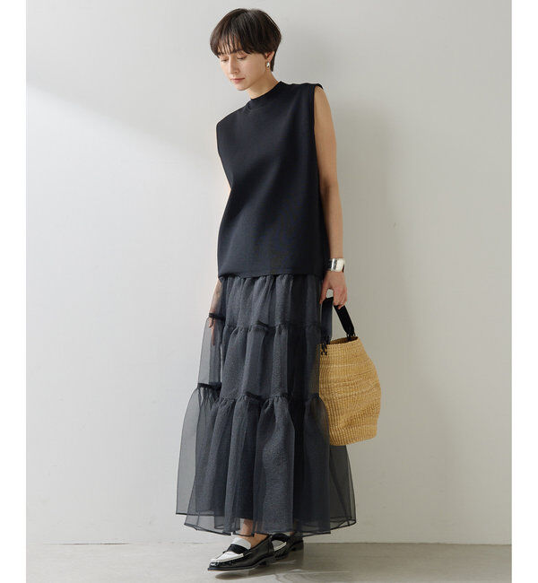  「オーガンジーボリュームスカート」|スカート|
