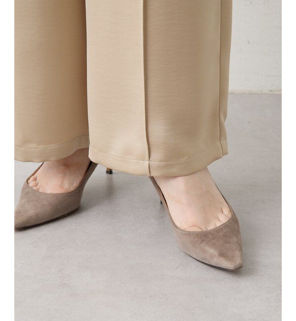 THE PAUSE「【THE PAUSE】サテンピンタックパンツ」|チノ|