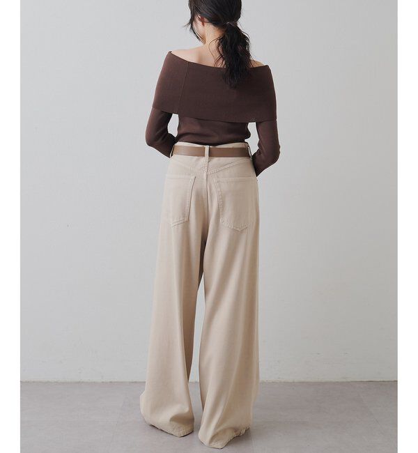  「オフショルニットプルオーバー」|ニット・セーター|