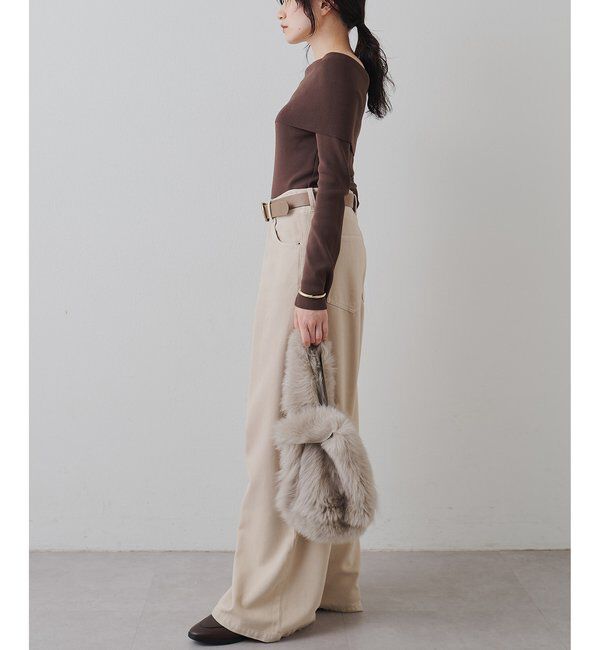  「オフショルニットプルオーバー」|ニット・セーター|