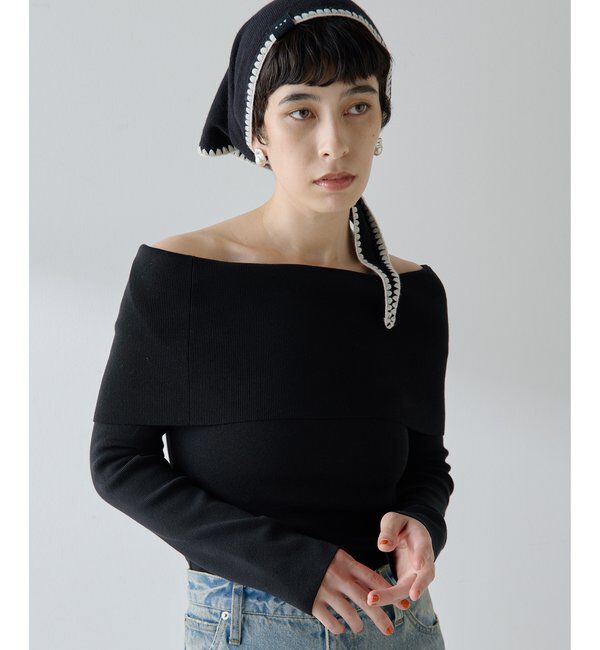  「オフショルニットプルオーバー」|ニット・セーター|