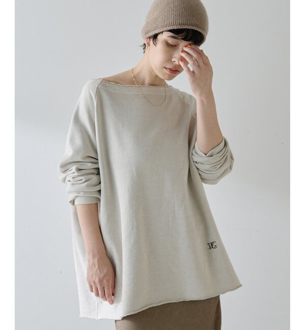  「オフショル裏毛プルオーバー」|Tシャツ・カットソー|ベージュ