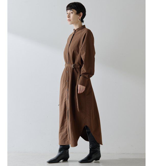  「ナイロンシャツドレス」|ワンピース|