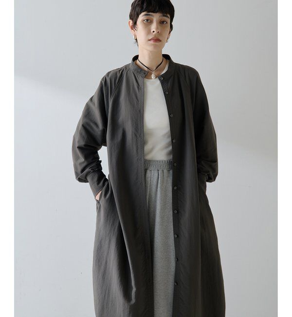  「ナイロンシャツドレス」|ワンピース|