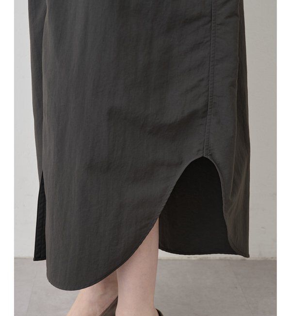  「ナイロンシャツドレス」|ワンピース|