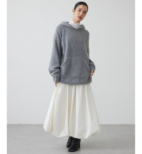 THE PAUSE「【THE PAUSE】ファーニットフーディープルオーバー」|ニット・セーター|