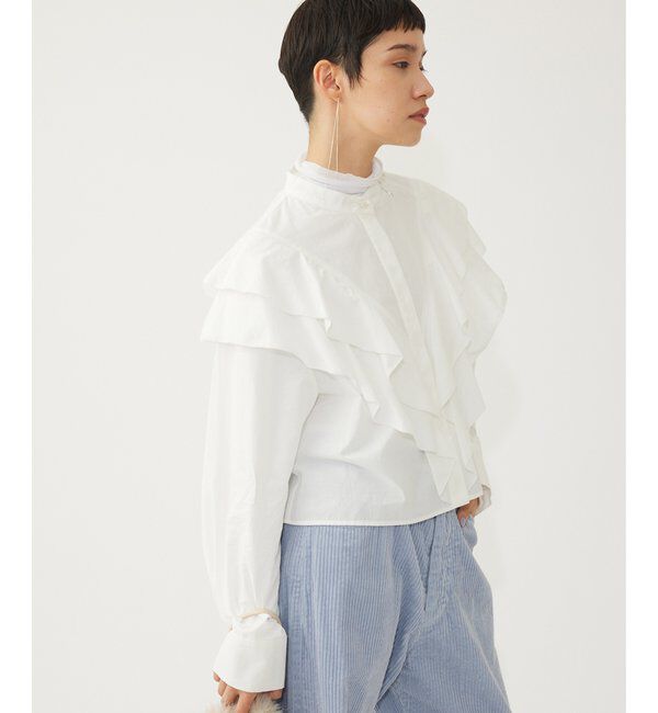 THE PAUSE「【THE PAUSE】フリルショートシャツ」|シャツ・ブラウス|