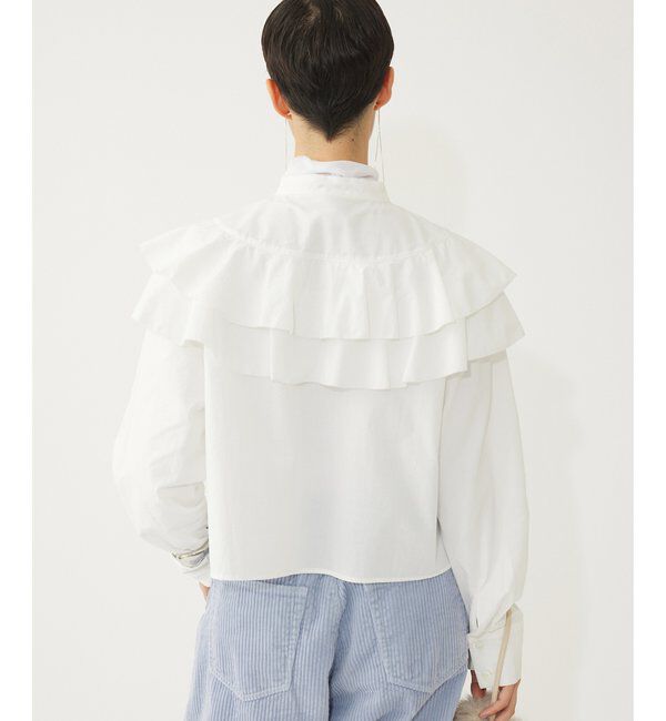THE PAUSE「【THE PAUSE】フリルショートシャツ」|シャツ・ブラウス|