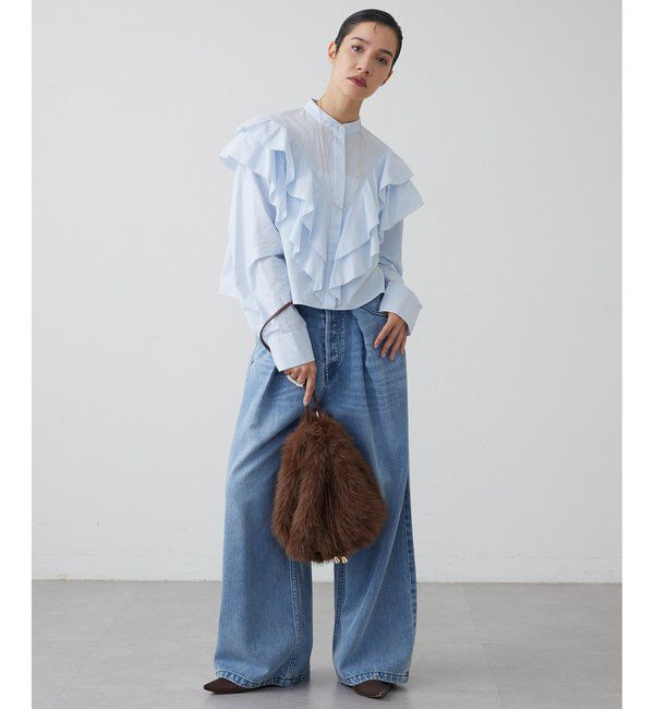 THE PAUSE「【THE PAUSE】フリルショートシャツ」|シャツ・ブラウス|