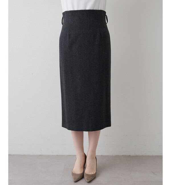  「ウールベルト付スカート」|スカート|