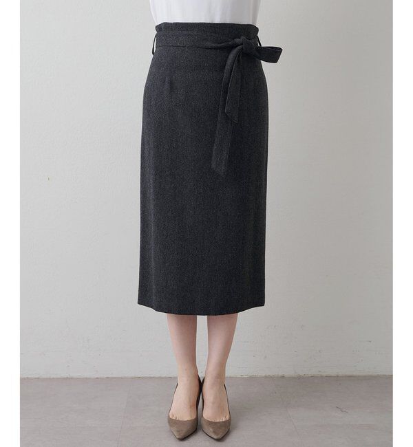  「ウールベルト付スカート」|スカート|
