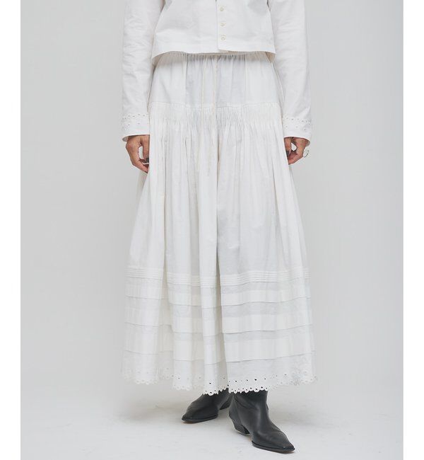 GEMINI「【GEMINI】スカラップ刺繍スカート」|スカート|