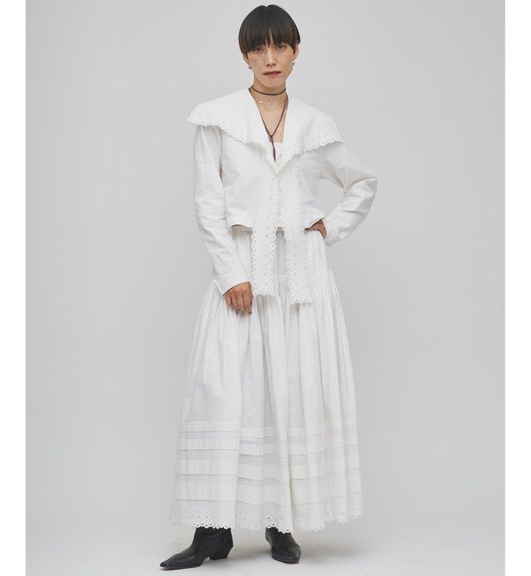 GEMINI「【GEMINI】スカラップ刺繍スカート」|スカート|