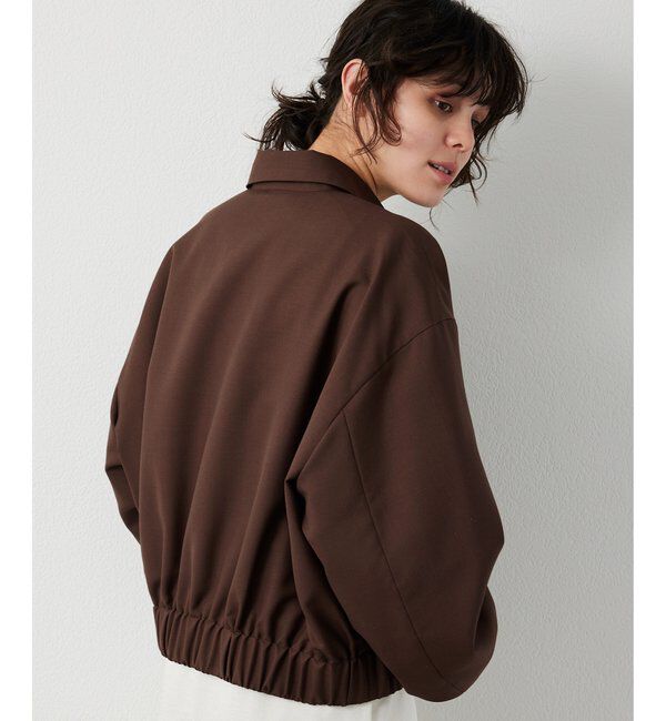  「平織りジップブルゾン」|ブルゾン・スタジャン|