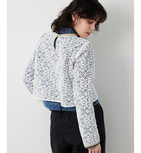 THE PAUSE「【THE PAUSE】ボタニカルレースブラウス」|シャツ・ブラウス|