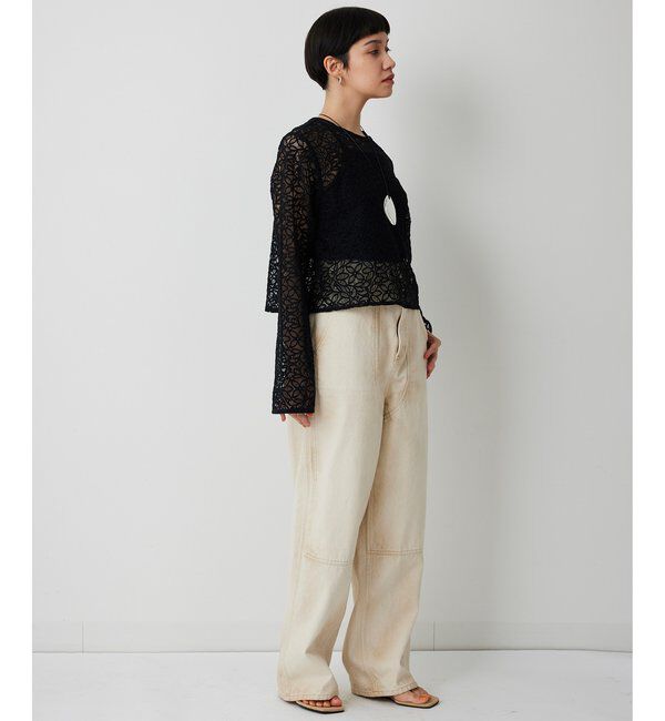 THE PAUSE「【THE PAUSE】ボタニカルレースブラウス」|シャツ・ブラウス|