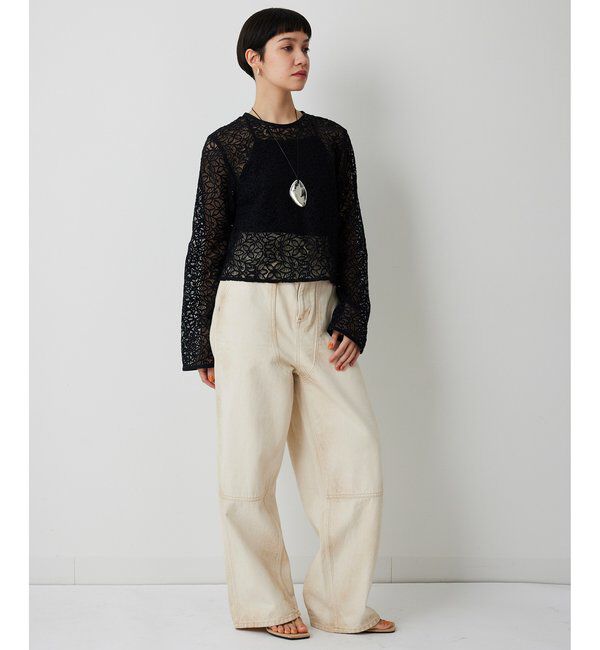 THE PAUSE「【THE PAUSE】ボタニカルレースブラウス」|シャツ・ブラウス|