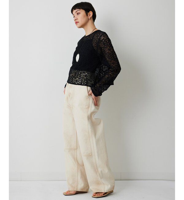 THE PAUSE「【THE PAUSE】ボタニカルレースブラウス」|シャツ・ブラウス|