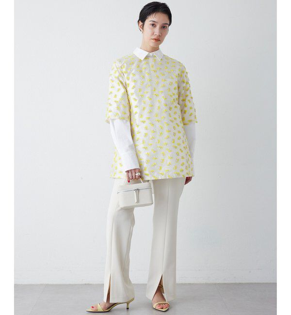 THE PAUSE「【THE PAUSE】フラワージャガードブラウス」|シャツ・ブラウス|