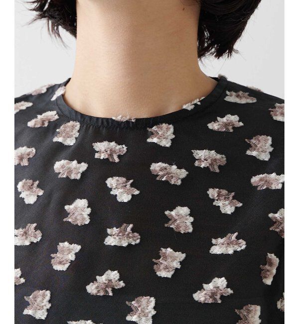 THE PAUSE「【THE PAUSE】フラワージャガードブラウス」|シャツ・ブラウス|