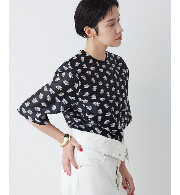 THE PAUSE「【THE PAUSE】フラワージャガードブラウス」|シャツ・ブラウス|