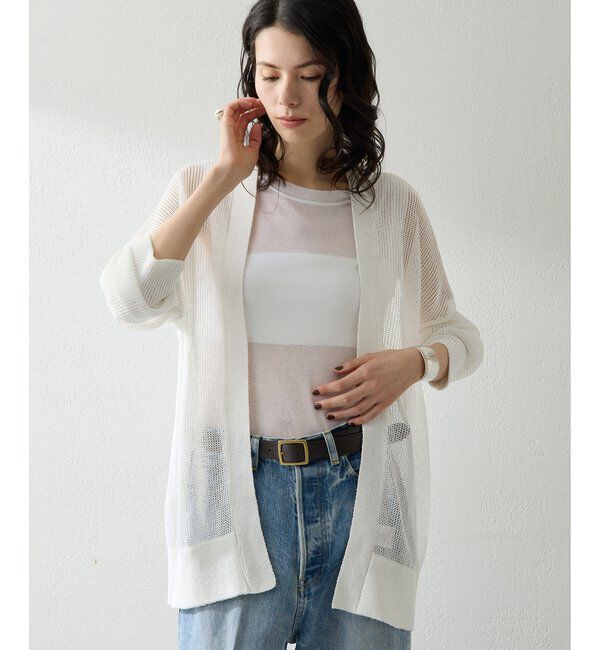  「メッシュニットカーディガン」|ニット・セーター|